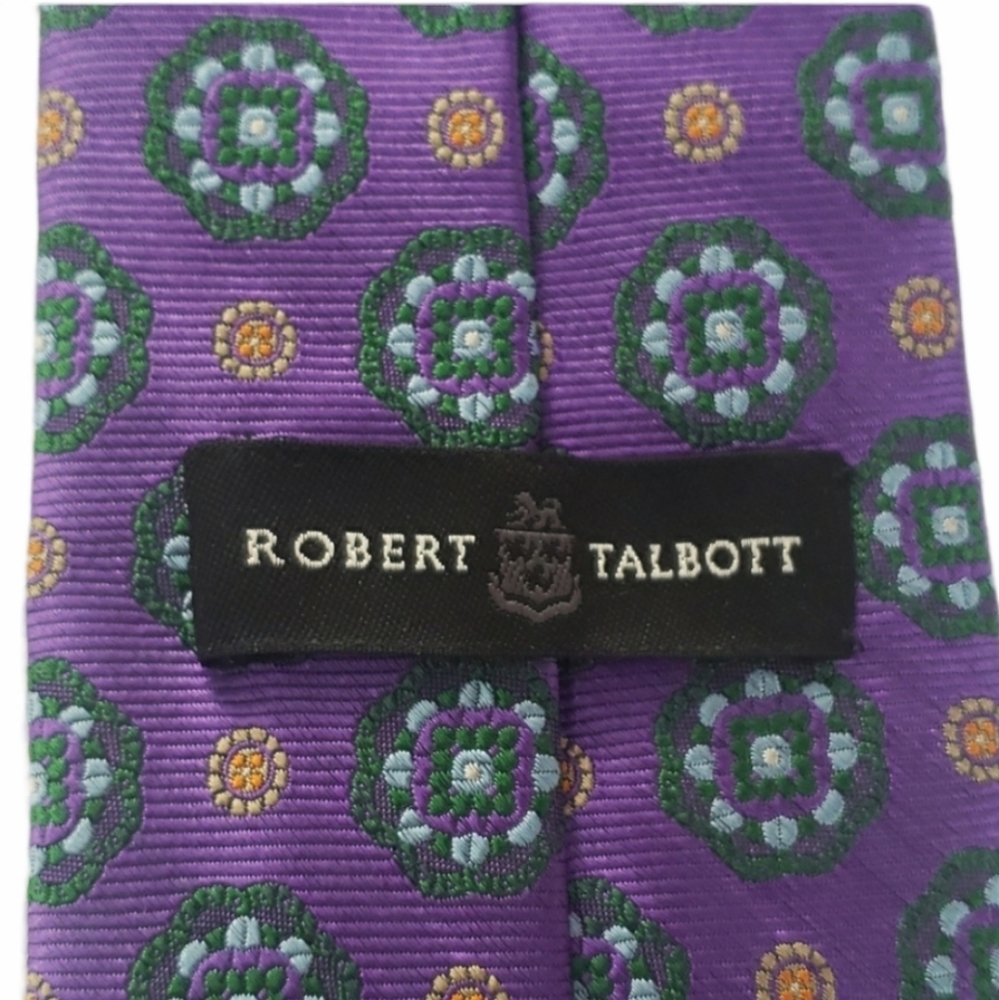 Robert Talbott Woven Silk Neck Tie - Picture 4 of 5